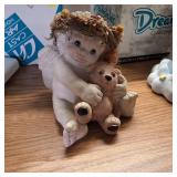 MEGALOT: Tableware, dolls and more!  Table full!  Wedgewood made in England, for example.