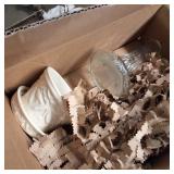 MEGALOT: Tableware, dolls and more!  Table full!  Wedgewood made in England, for example.