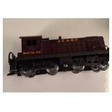 Lot of (8) Railroad Cars made in USA  Coal engine flatbeds and Cargo Cars - Santa Fe Locomotive Engine