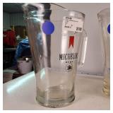 Vintage Set of (4) Gallon sized glass pitchers  Michelob Schlitz Schmidt