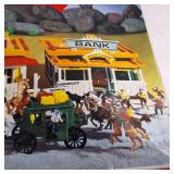 Big Western Town mini town models made in West Germany in original box