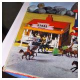 Big Western Town mini town models made in West Germany in original box
