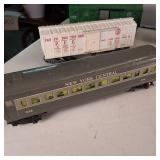 Vintage made in USA Railroad Cars  4 box cars, tanker cars, passenger cars, cattle cars - New York Central and more!