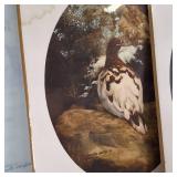 Large lot of  paintings and prints including Ptarmigan  Annette Hartyell