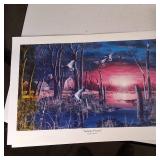 Collection of Jim Hansel Prints Sundown, Wake up Call and more! (4 total) Beauty of USA!