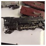 Vintage Railroad Cars (O gauge) Girard Depot and cars including an amazing Lionel 027 Engine