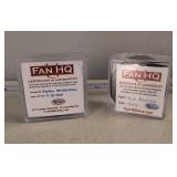 Two Autographed Hockey Pucks  2020 Darby Hendrickson & Nick Bingstad