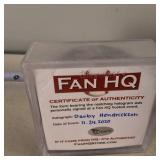 Two Autographed Hockey Pucks  2020 Darby Hendrickson & Nick Bingstad