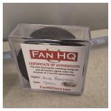Two Autographed Hockey Pucks  2020 Darby Hendrickson & Nick Bingstad