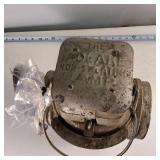 Vintage Railroad Lantern with multiple color lenses  The Adlake Non-Sweating Lamp Chicago