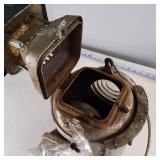 Vintage Railroad Lantern with multiple color lenses  The Adlake Non-Sweating Lamp Chicago