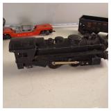 Vintage Railroad Cars WECX New York Central Lehigh Valley and Metal engine (5 total) O Gauge.