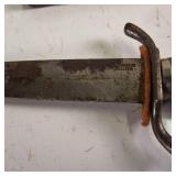 Vintage Deer foot handled knife with case  Made in Austria