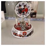 Dale Earnhardt Jr. and Sr. Coke Clock in original box, battery operated