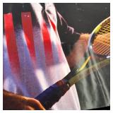 Vintage 1990s Andre Agassi Nike "Challenge Court" Large Promotional Poster