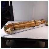 Vintage Folding Wood and Canvas camping cot