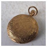 Gold Filled Vintage Hunting Case Pocket Watch - Roman Numeral Dial