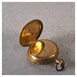 Gold Filled Vintage Hunting Case Pocket Watch - Roman Numeral Dial