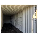 ZNCU4010774 // 40 Ft Shipping Container with 2 Side Doors, 40HC, Single Trip