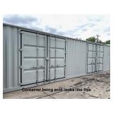 ZNCU4010753 // 40 Ft Shipping Container with 2 Side Doors, 40HC, Single Trip