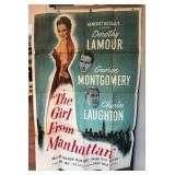 The Girl From Manhattan Vintage Unframed Poster - Dorothy Lamour