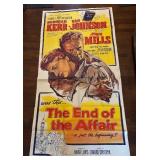 Vintage The End of the Affair Two Panel Unframed Poster Print