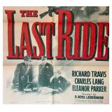 Vintage Warner Bros The Last Ride Poster Print