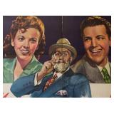Vintage Life Begins at Eight-Thirty Unframed Poster - Monty Woolley & Ida Lupino