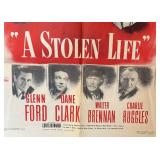 Bette Davis in A Stolen Life Vintage Unframed Movie Print