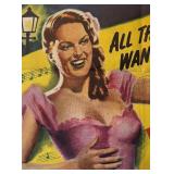 Vintage Lilli Marlene Unframed Poster Print