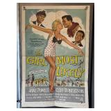Vintage The Girl Most Likely Unframed Poster - Jane Powell & Cliff Robertson