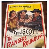 The Rangers Roundup Vintage Two-Panel Unframed Poster