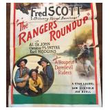 The Rangers Roundup Vintage Two-Panel Unframed Poster