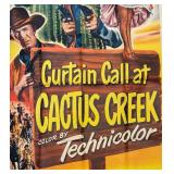 Vintage Curtain Call at Cactus Creek Two-Part Unframed Movie Poster