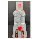 Vintage Tin Metal Robot R-1 Rocket USA with Original Box