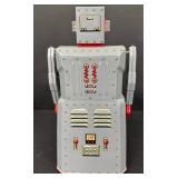 Vintage Tin Metal Robot R-1 Rocket USA with Original Box