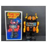 Vintage Toy Robot Monster Robot Battery-Operated With Box
