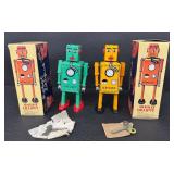 Tin Wind-Up Toys Schylling Mars Explorer & Robot Lilliput Mixed Lot