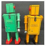 Tin Wind-Up Toys Schylling Mars Explorer & Robot Lilliput Mixed Lot