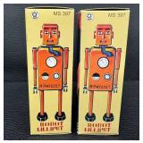 Tin Wind-Up Toys Schylling Mars Explorer & Robot Lilliput Mixed Lot