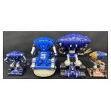 Lot of 4 Distinctive Robot Toys by Trendmasters