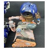Lot of 4 Distinctive Robot Toys by Trendmasters
