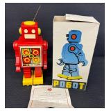 Vintage Russian Seltener Russischer Roboter Robot Toy in Box (Parts or Repair)