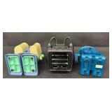 Robot Alarm Clocks Casio AC-100, Rhythm & Sharper Image (Lot of 3)