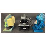Robot Alarm Clocks Casio AC-100, Rhythm & Sharper Image (Lot of 3)