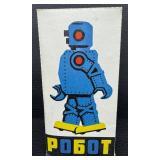Vintage Russian Mechanical  Russian Seltener Russischer Roboter Robot Toy Original Box & Key (Parts Only)