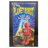 Wind-Up Planet Robot Toy With Box & Key