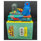 Vintage Rocket USA Tin Toys Robot Car, Rocket Racer & Sonicon Rocket (Lot of 3)