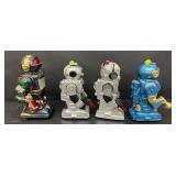 Exceptional Mixed Lot of 4 Toy Robot Figures