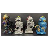 Exceptional Mixed Lot of 4 Toy Robot Figures